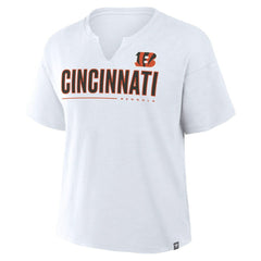 Cincinnati Bengals Women's Redzone Slub Boxy T-Shirt White | Fanatics