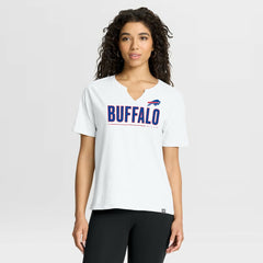 Buffalo Bills Women's Redzone Slub Boxy T-Shirt White | Fanatics