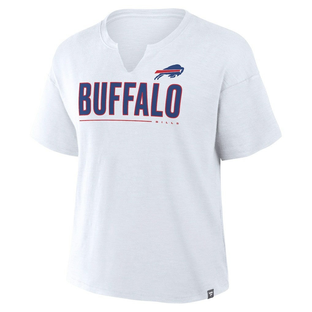 Buffalo Bills Women's Redzone Slub Boxy T-Shirt White | Fanatics