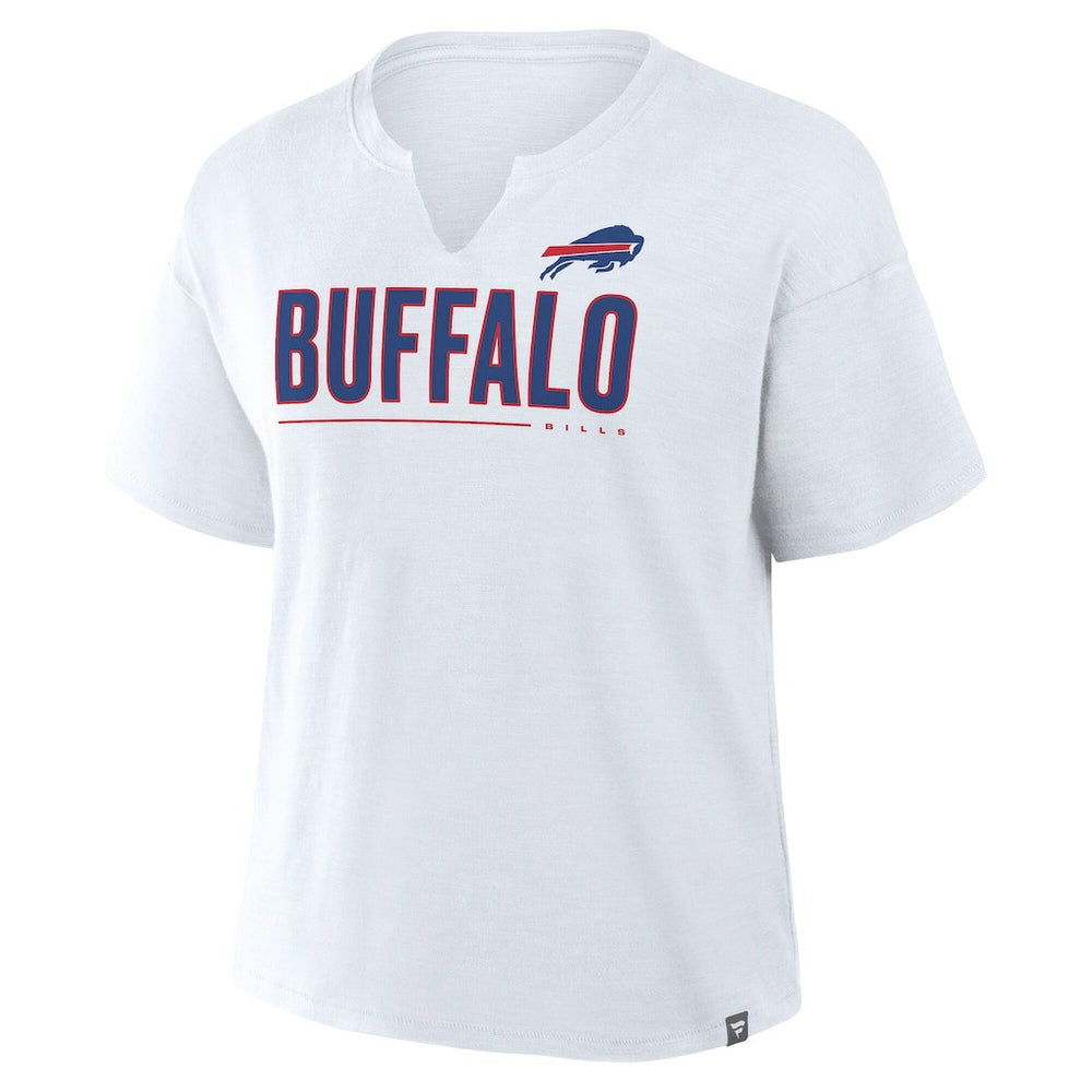 Buffalo Bills Women's Redzone Slub Boxy T-Shirt White | Fanatics