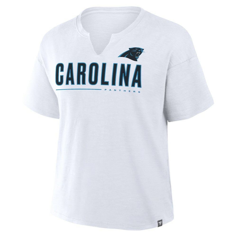 Carolina Panthers Women's Redzone Slub Boxy T-Shirt White | Fanatics