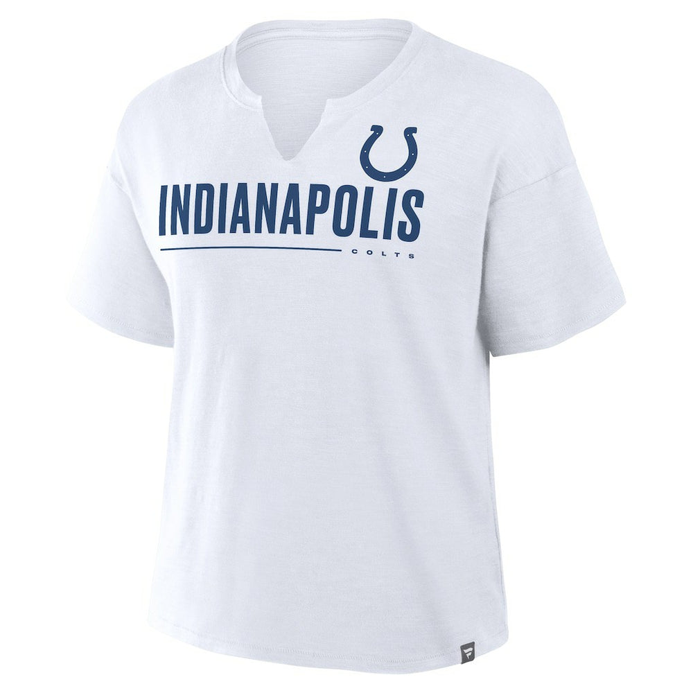 Indianapolis Colts Women's Redzone Slub Boxy T-Shirt White | Fanatics
