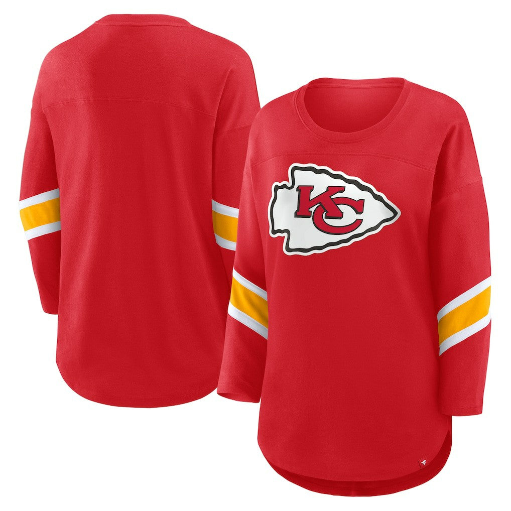 Kansas City Chiefs Women's Redzone 3/4-Sleeve T-Shirt Red | Fanatics