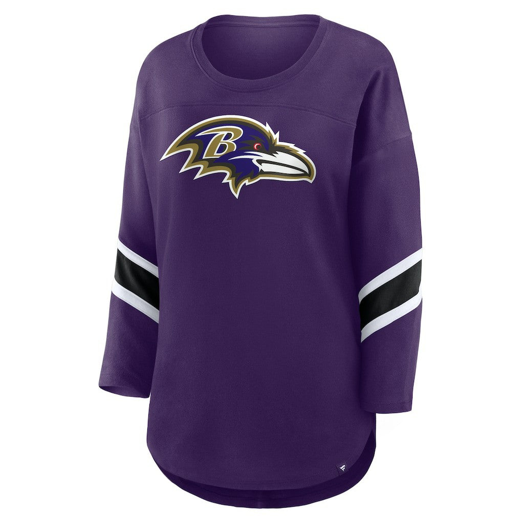 Baltimore Ravens Women's Redzone 3/4-Sleeve T-Shirt Purple | Fanatics