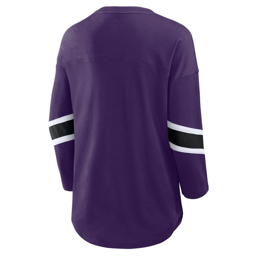 Baltimore Ravens Women's Redzone 3/4-Sleeve T-Shirt Purple | Fanatics