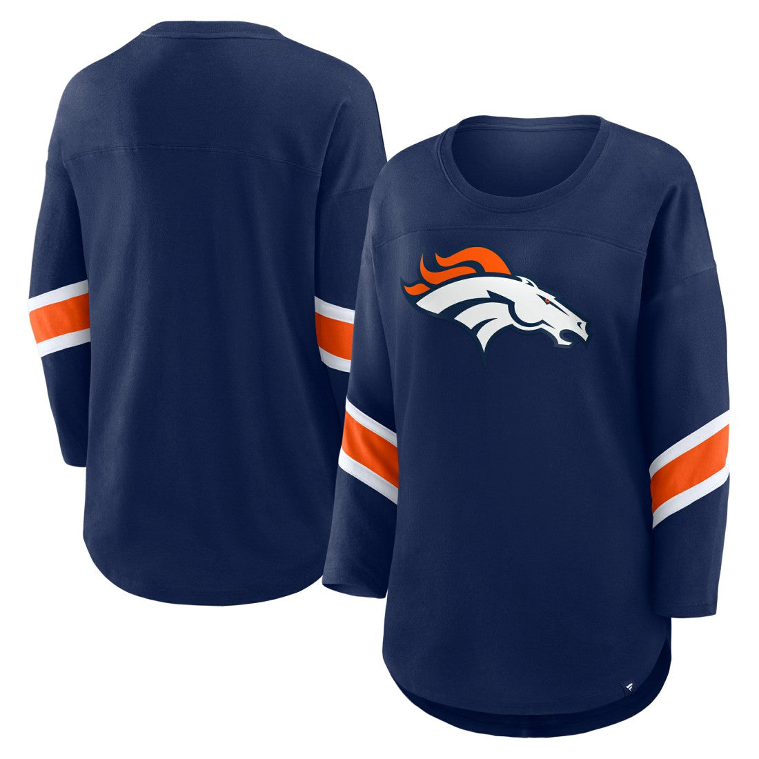 Denver Broncos Women's Redzone 3/4-Sleeve T-Shirt Navy | Fanatics