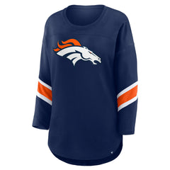 Denver Broncos Women's Redzone 3/4-Sleeve T-Shirt Navy | Fanatics