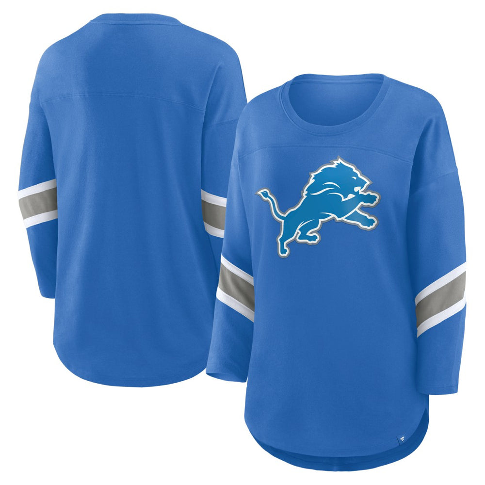Detroit Lions Women's Redzone 3/4-Sleeve T-Shirt Blue | Fanatics