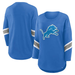 Detroit Lions Women's Redzone 3/4-Sleeve T-Shirt Blue | Fanatics