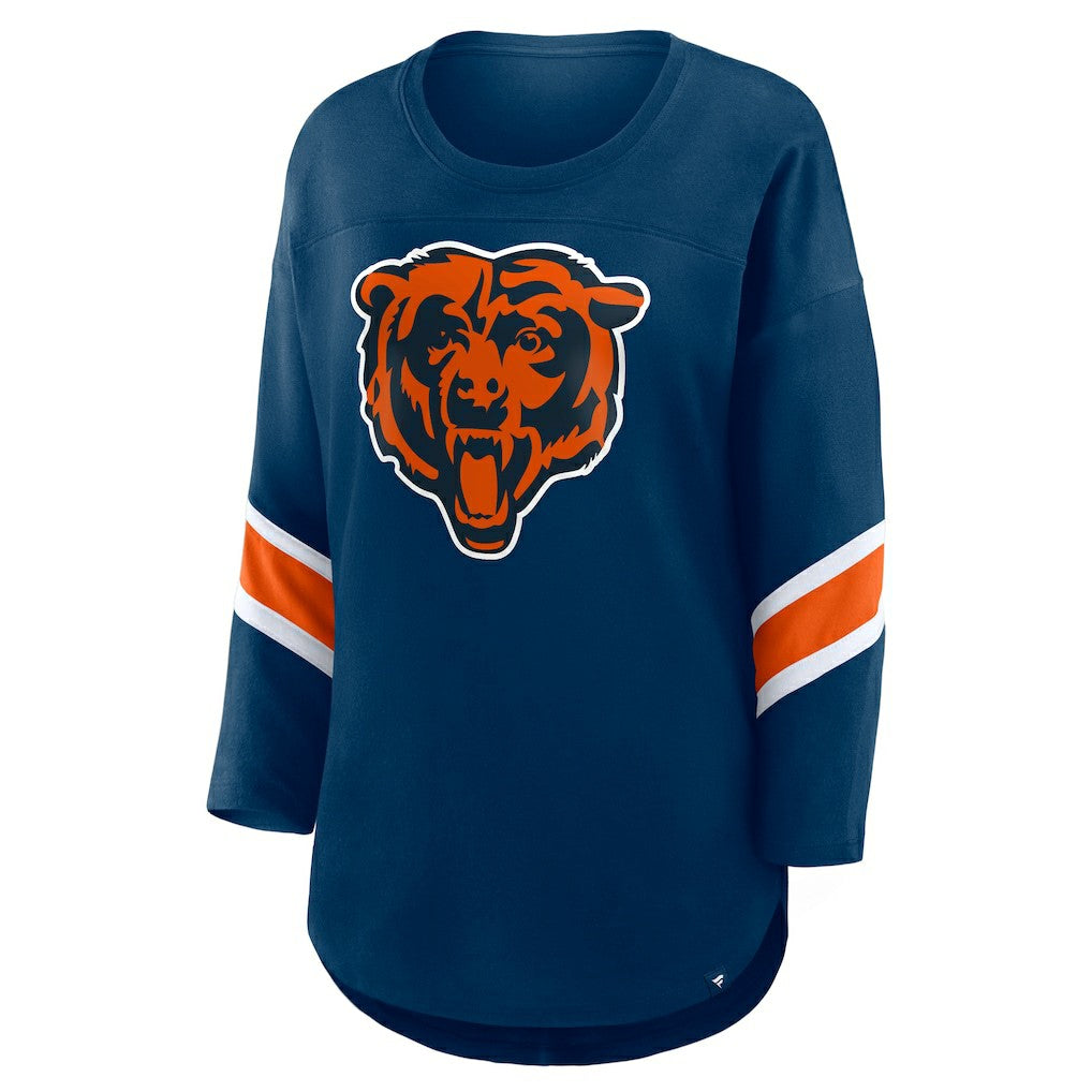 Chicago Bears Women's Redzone 3/4-Sleeve T-Shirt Navy | Fanatics