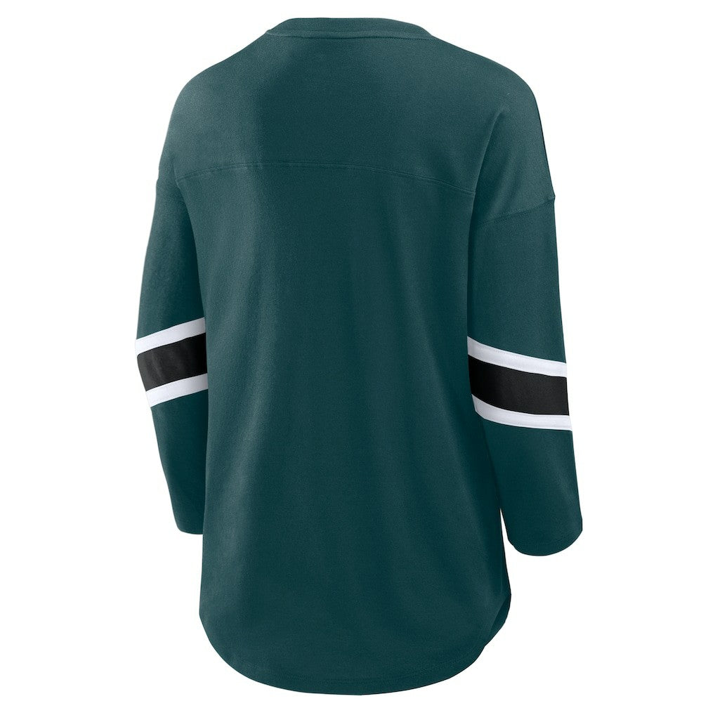 Philadelphia Eagles Women's Redzone 3/4-Sleeve T-Shirt Green | Fanatics