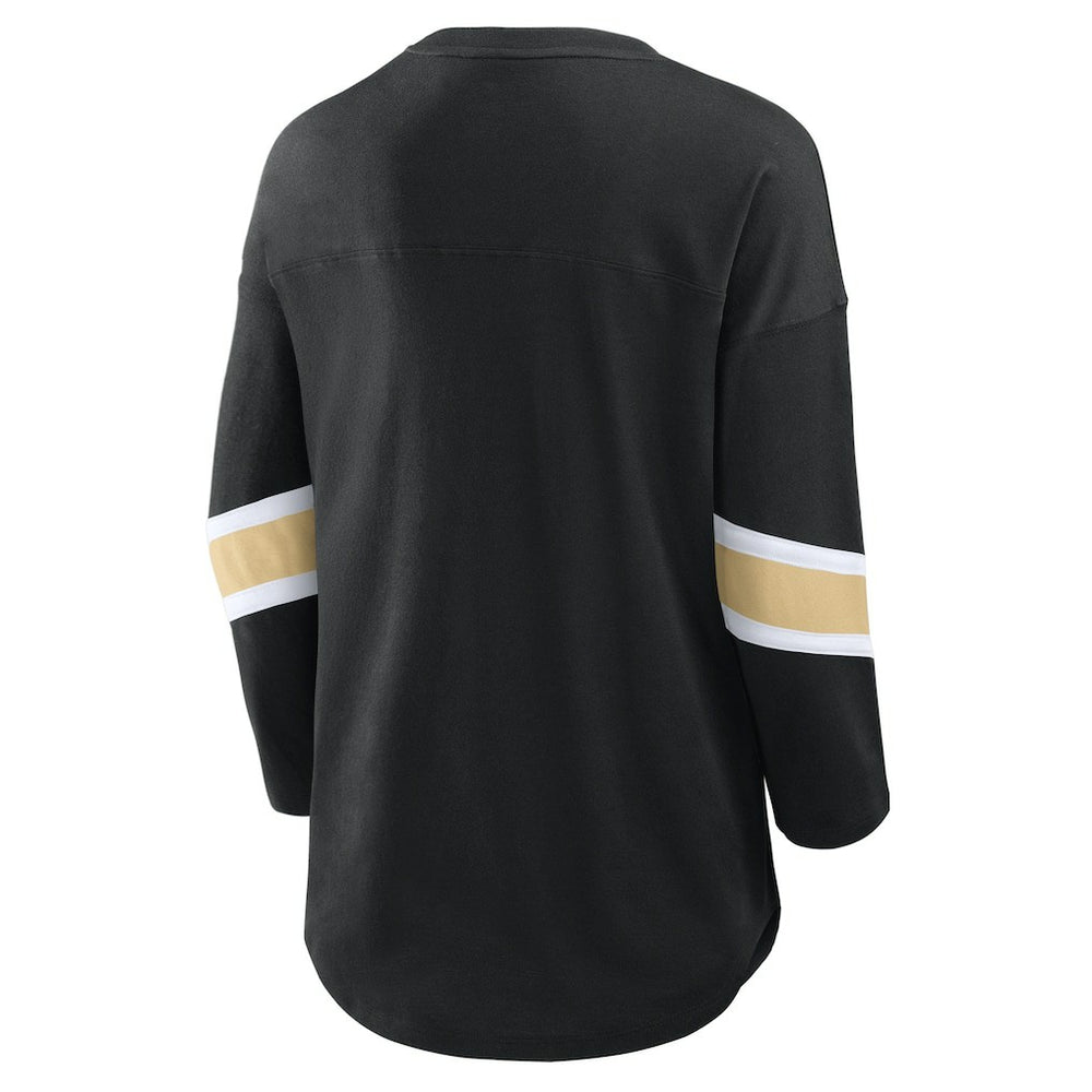 New Orleans Saints Women's Redzone 3/4-Sleeve T-Shirt Black | Fanatics