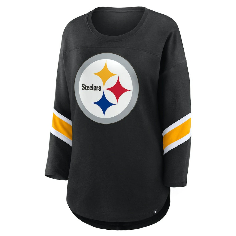 Pittsburgh Steelers Women's Redzone 3/4-Sleeve T-Shirt Black | Fanatics