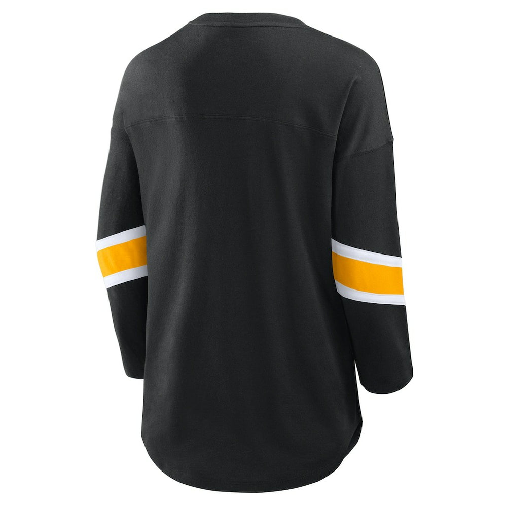 Pittsburgh Steelers Women's Redzone 3/4-Sleeve T-Shirt Black | Fanatics