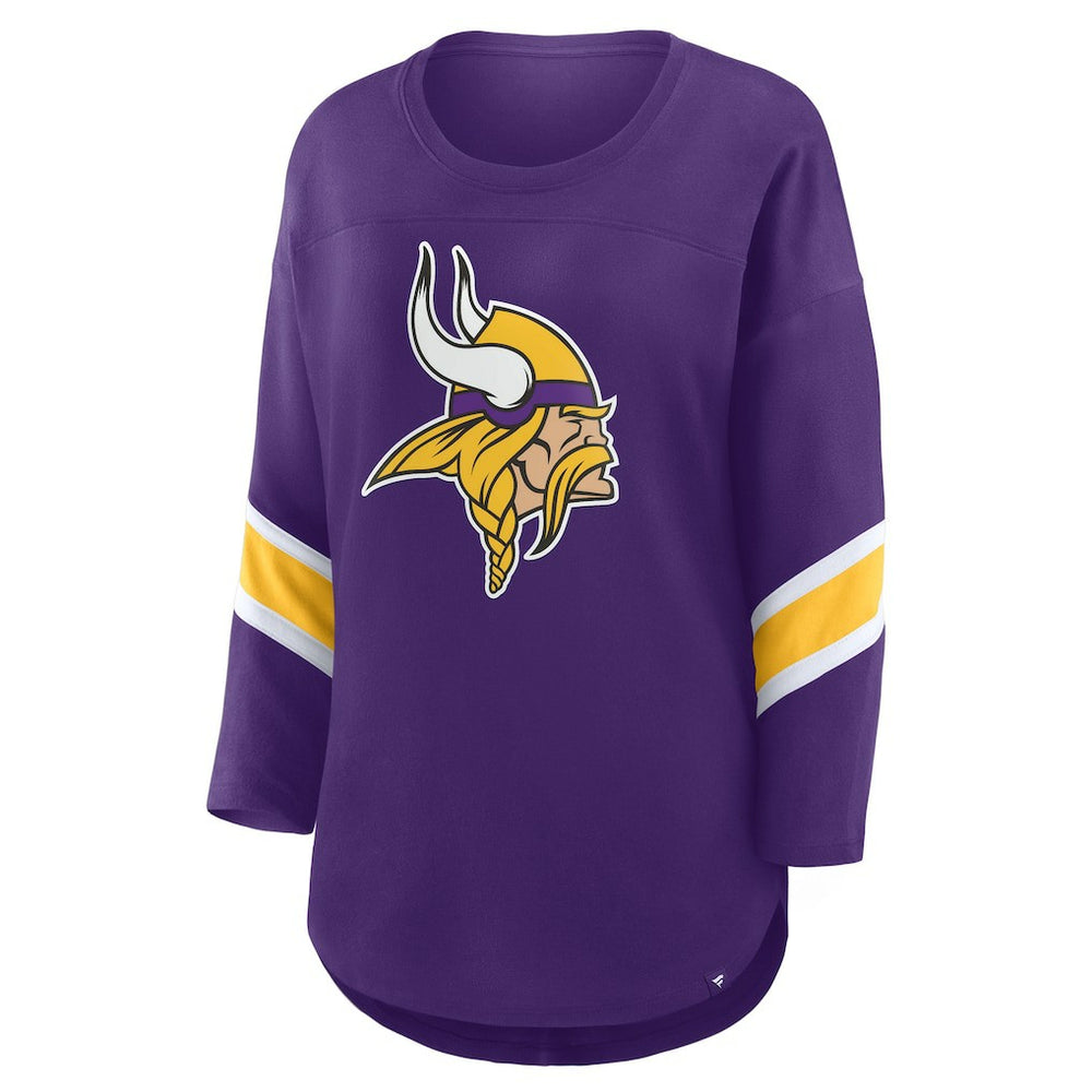 Minnesota Vikings Women's Redzone 3/4-Sleeve T-Shirt Purple | Fanatics