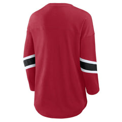 San Francisco 49ers Women's Redzone 3/4-Sleeve T-Shirt Scarlet | Fanatics
