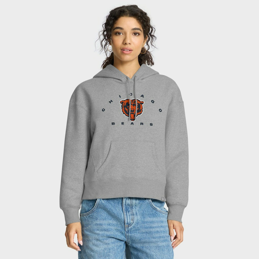 Chicago Bears Women's Eligible Receiver Legacy Pullover Hoodie Heather Gray | Fanatics