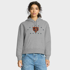 Chicago Bears Women's Eligible Receiver Legacy Pullover Hoodie Heather Gray | Fanatics