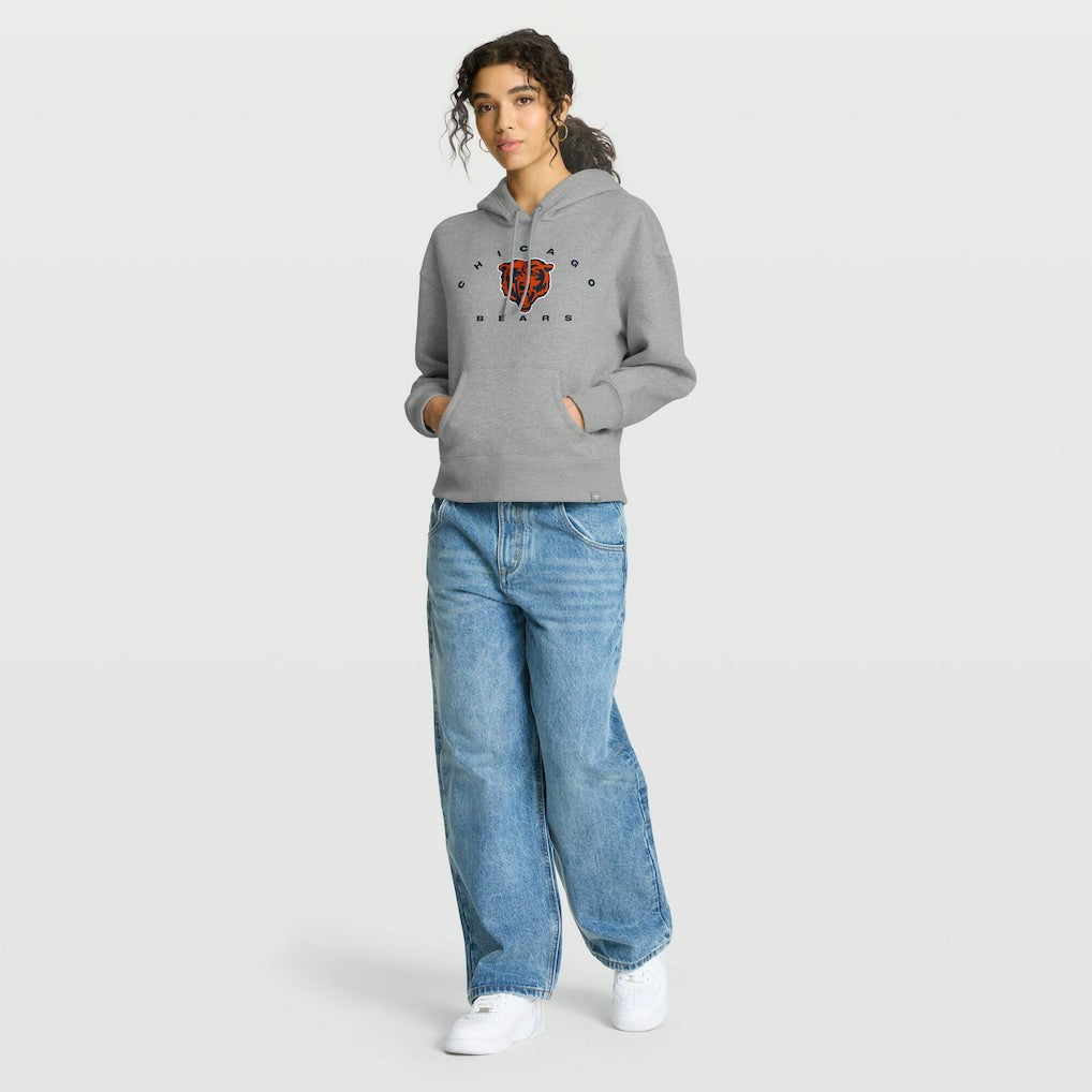 Chicago Bears Women's Eligible Receiver Legacy Pullover Hoodie Heather Gray | Fanatics