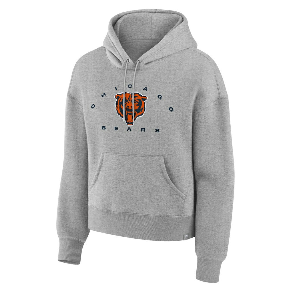 Chicago Bears Women's Eligible Receiver Legacy Pullover Hoodie Heather Gray | Fanatics
