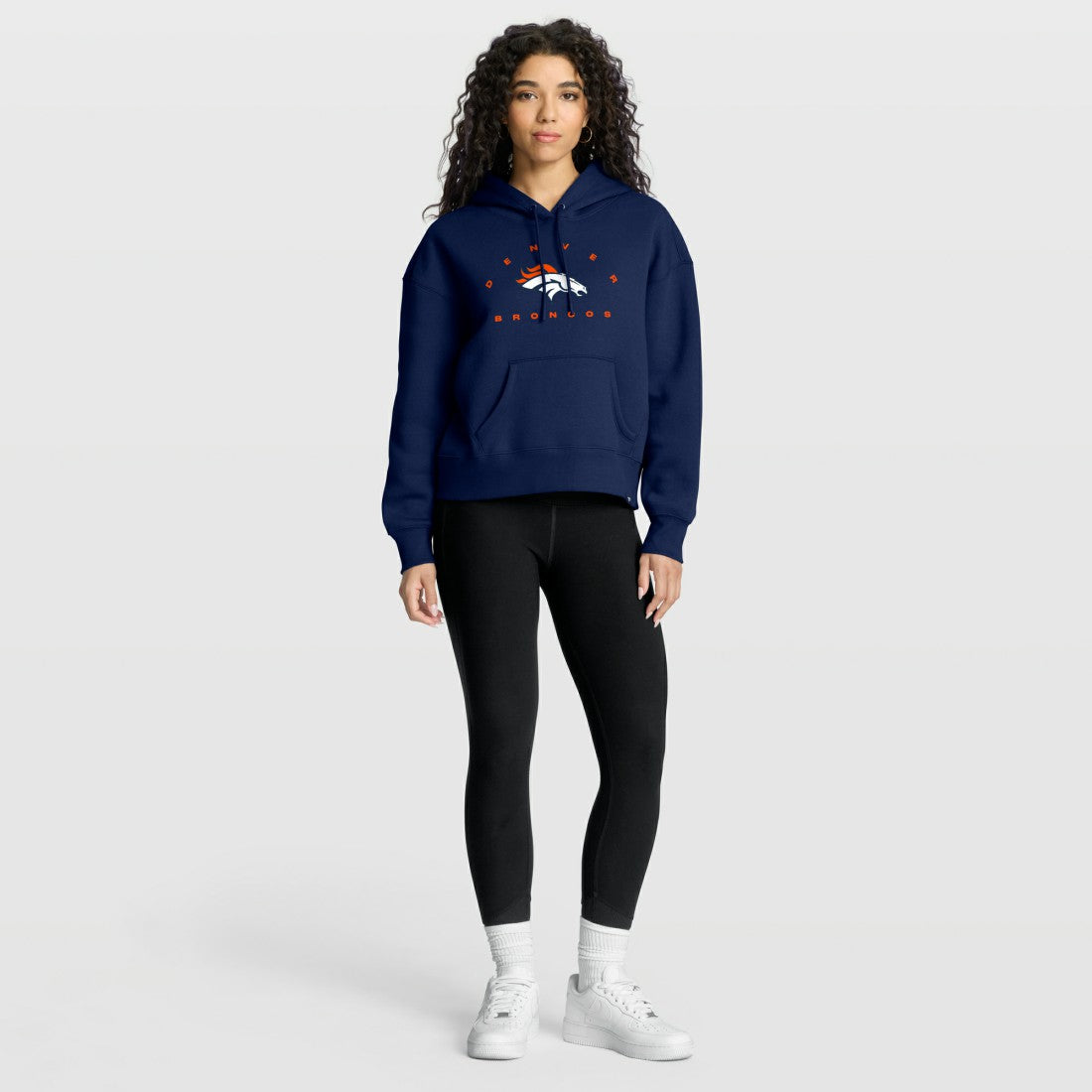 Denver Broncos Women's Eligible Receiver Legacy Pullover Hoodie Navy | Fanatics