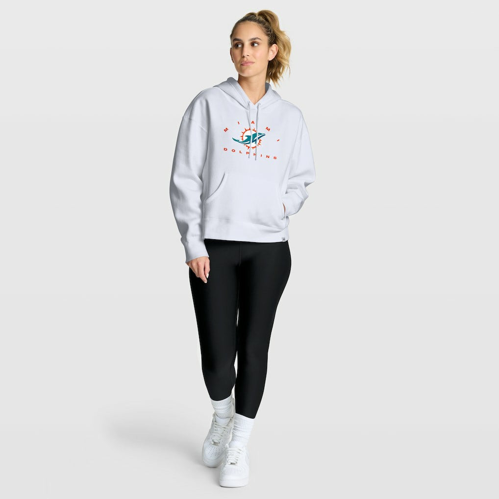 Miami Dolphins Women's Eligible Receiver Legacy Pullover Hoodie White | Fanatics