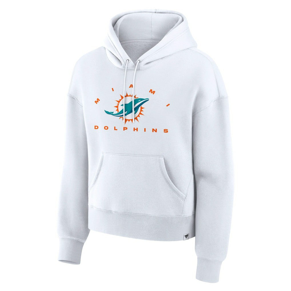 Miami Dolphins Women's Eligible Receiver Legacy Pullover Hoodie White | Fanatics