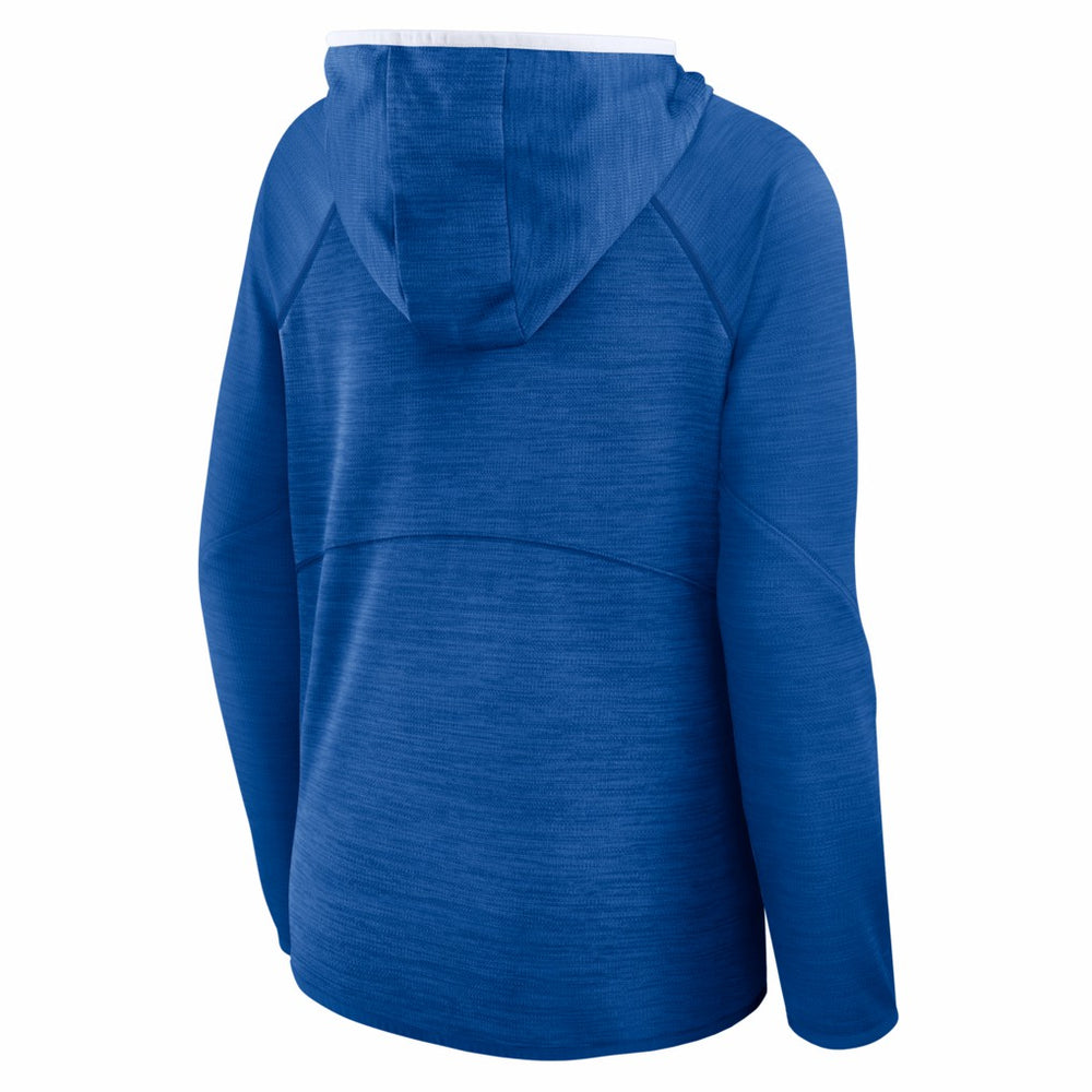 New York Giants Women's Redzone End Around Pass Raglan Full-Zip Hoodie Royal | Fanatics