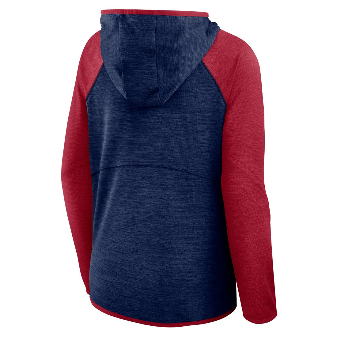 Houston Texans Women's Redzone End Around Pass Raglan Full-Zip Hoodie Navy/Red | Fanatics