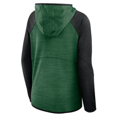 New York Jets Women's Redzone End Around Pass Raglan Full-Zip Hoodie Green/Black | Fanatics