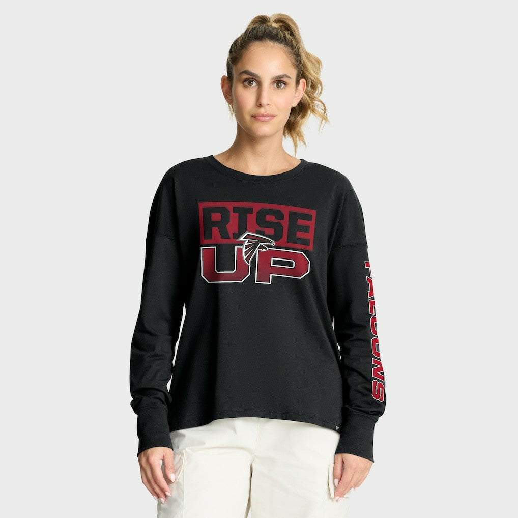 Atlanta Falcons Women's Hometown Legacy Long Sleeve T-Shirt Black | Fanatics