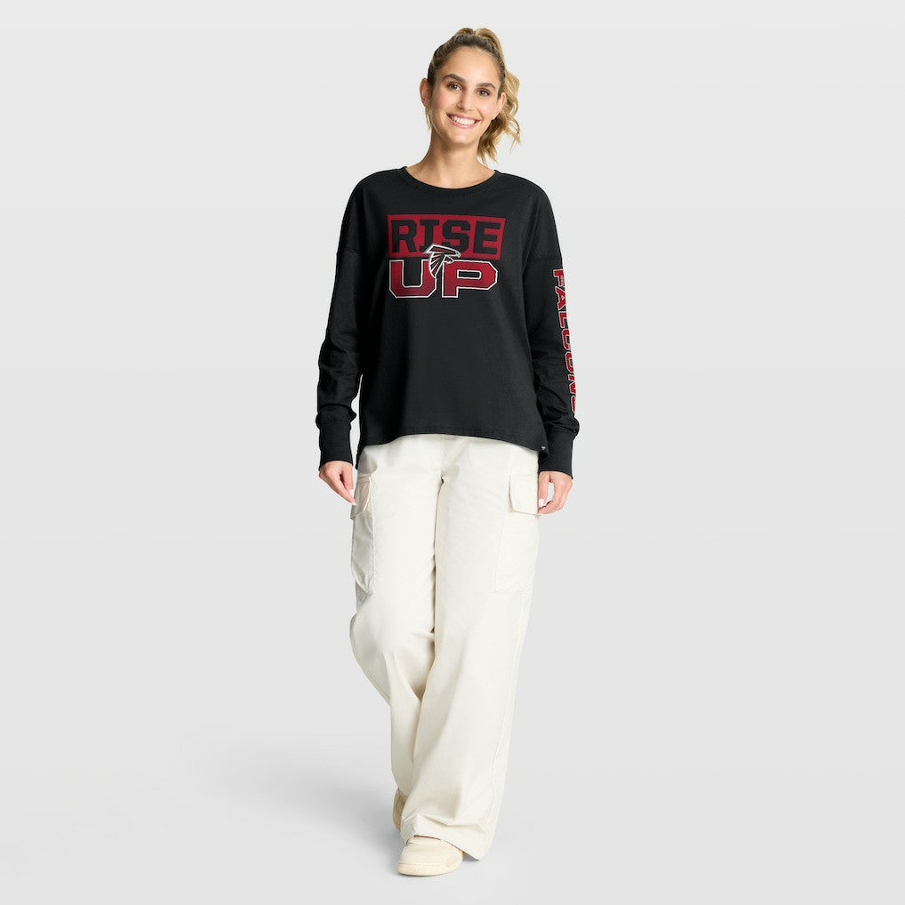 Atlanta Falcons Women's Hometown Legacy Long Sleeve T-Shirt Black | Fanatics