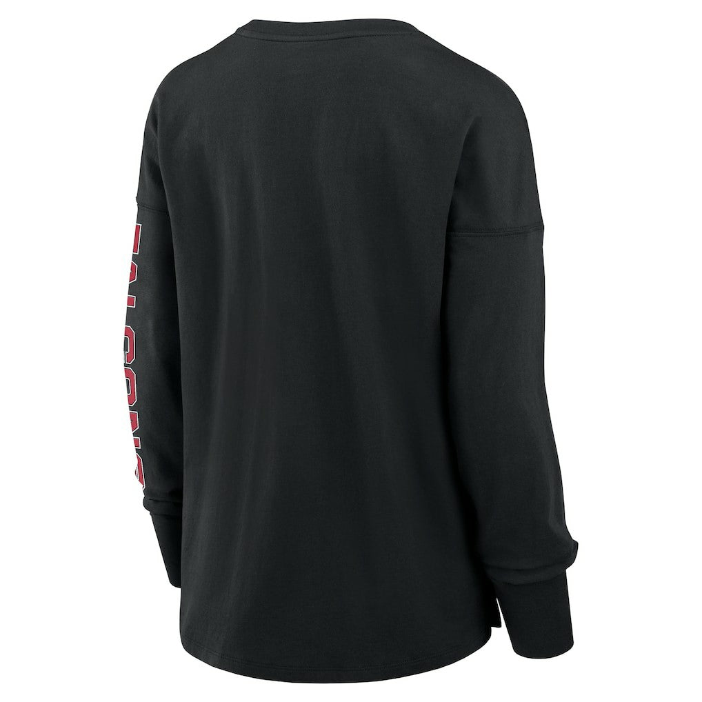 Atlanta Falcons Women's Hometown Legacy Long Sleeve T-Shirt Black | Fanatics