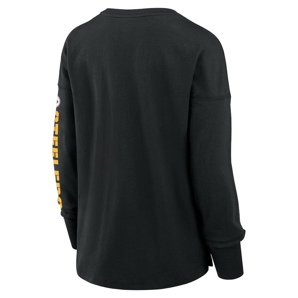 Pittsburgh Steelers Women's Hometown Legacy Long Sleeve T-Shirt Black | Fanatics