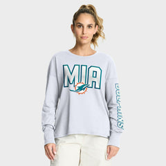 Miami Dolphins Women's Hometown Legacy Long Sleeve T-Shirt White | Fanatics