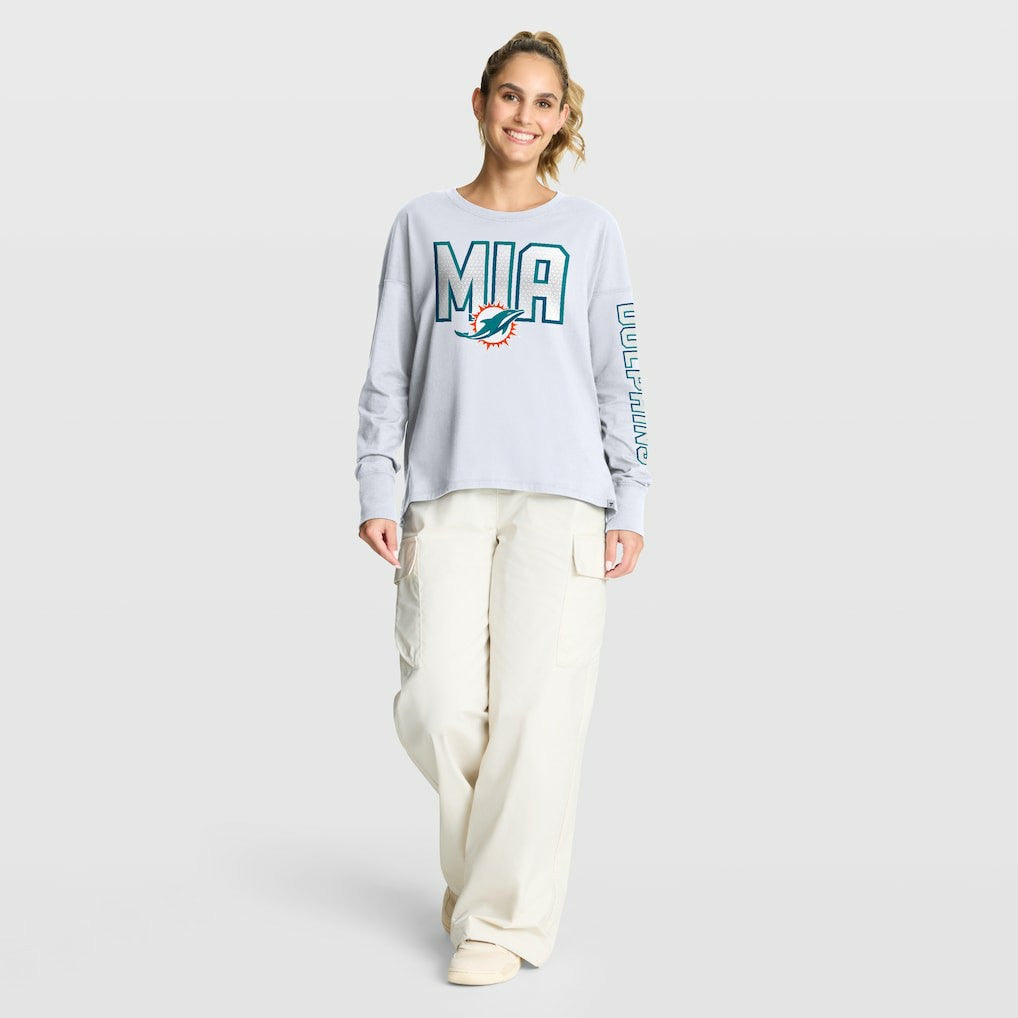 Miami Dolphins Women's Hometown Legacy Long Sleeve T-Shirt White | Fanatics