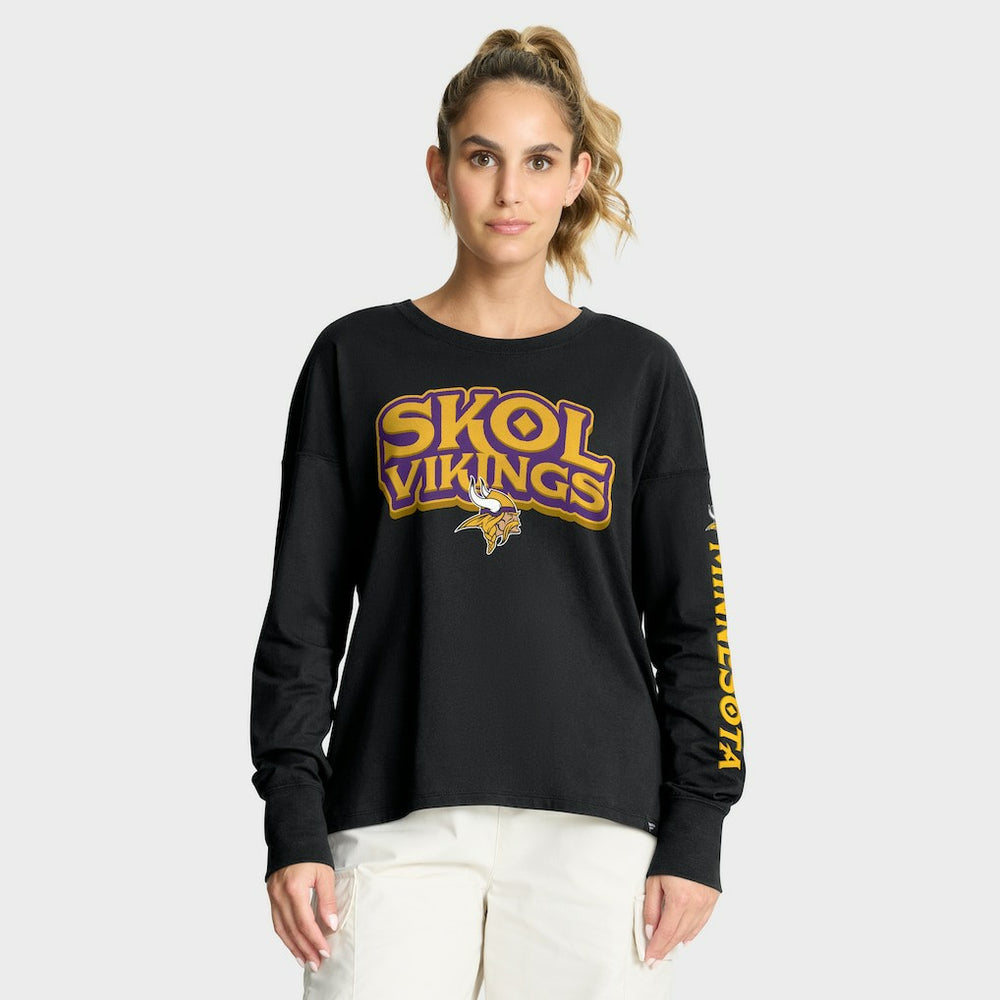 Minnesota Vikings Women's Hometown Legacy Long Sleeve T-Shirt Black | Fanatics