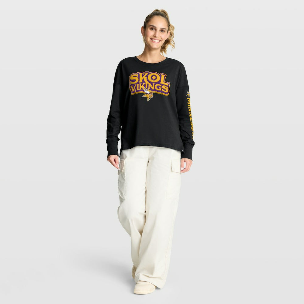 Minnesota Vikings Women's Hometown Legacy Long Sleeve T-Shirt Black | Fanatics