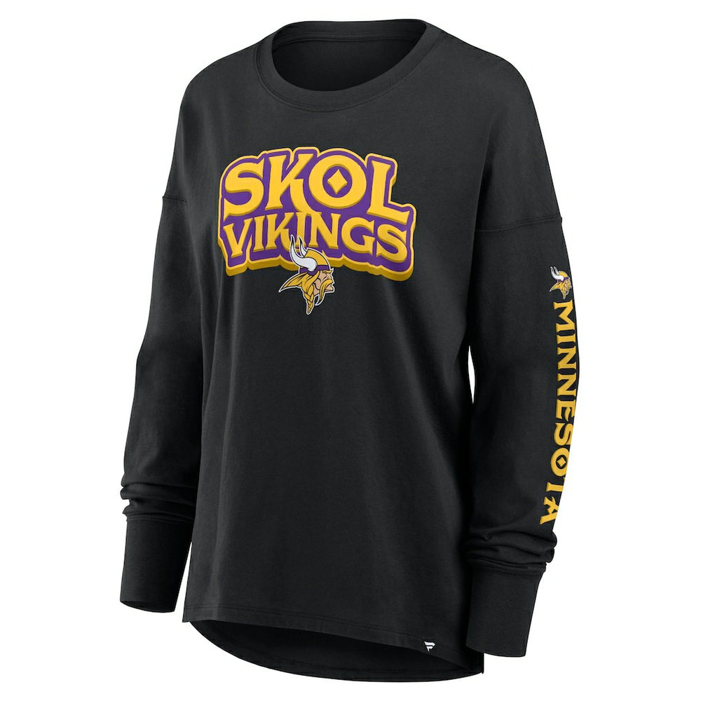 Minnesota Vikings Women's Hometown Legacy Long Sleeve T-Shirt Black | Fanatics