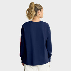 New England Patriots Women's Hometown Legacy Long Sleeve T-Shirt Navy | Fanatics