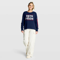 New England Patriots Women's Hometown Legacy Long Sleeve T-Shirt Navy | Fanatics