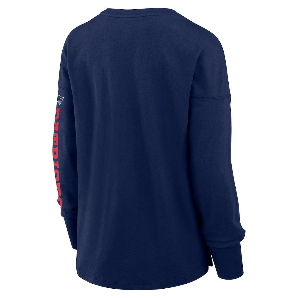 New England Patriots Women's Hometown Legacy Long Sleeve T-Shirt Navy | Fanatics