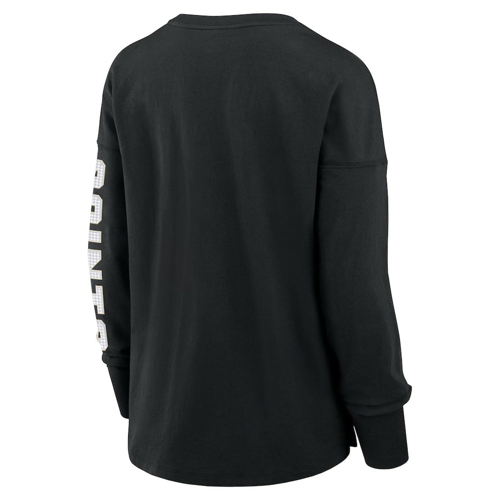 New Orleans Saints Women's Hometown Legacy Long Sleeve T-Shirt Black | Fanatics