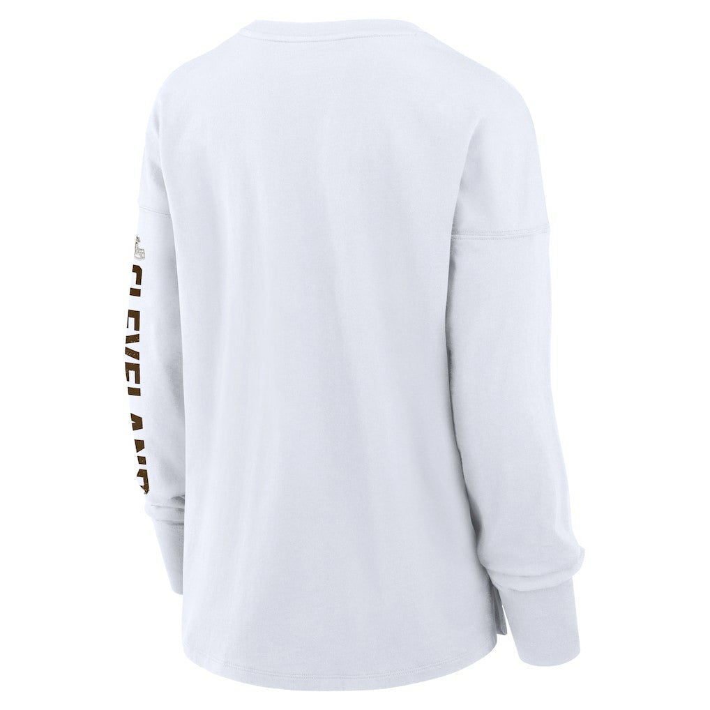 Cleveland Browns Women's Hometown Legacy Long Sleeve T-Shirt White | Fanatics