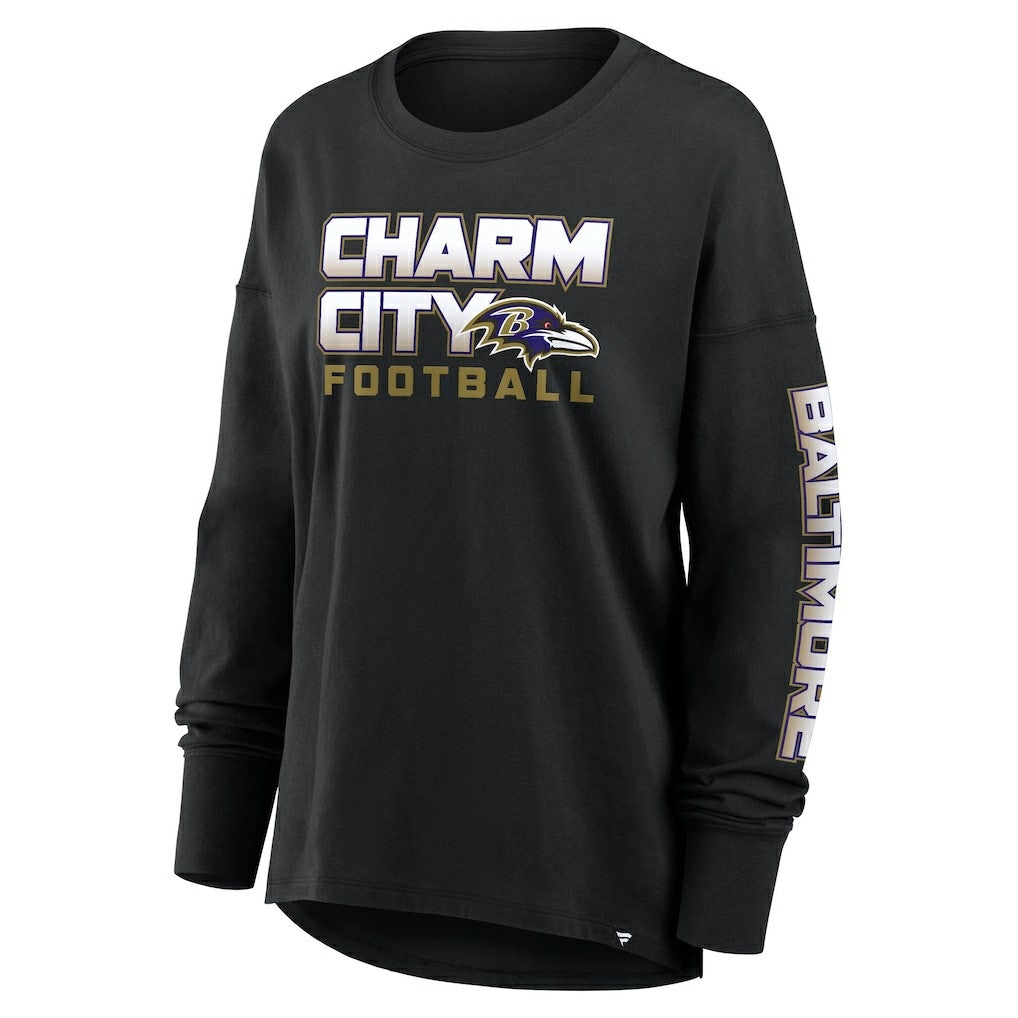 Baltimore Ravens Women's Hometown Legacy Long Sleeve T-Shirt Black | Fanatics