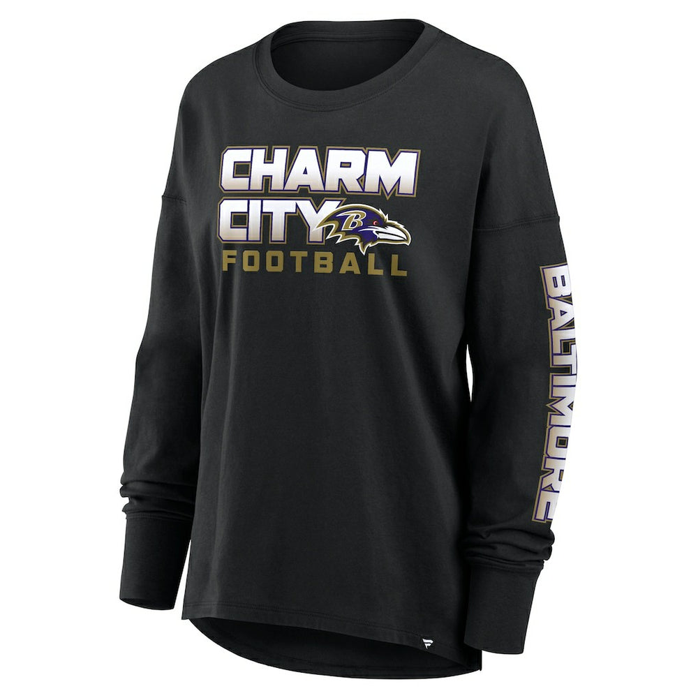 Baltimore Ravens Women's Hometown Legacy Long Sleeve T-Shirt Black | Fanatics