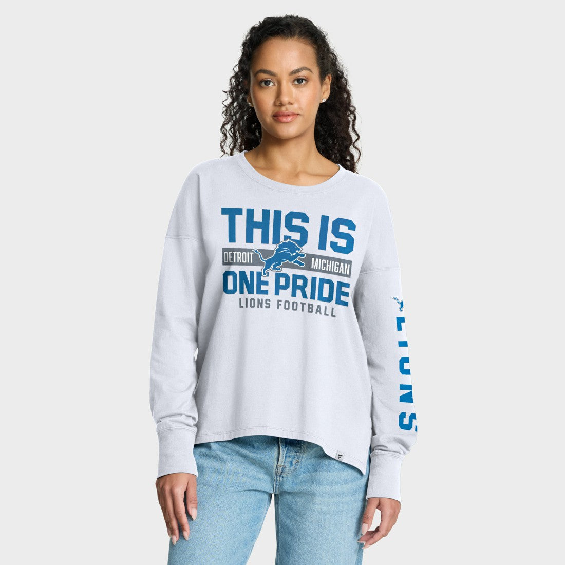 Detroit Lions Women's Hometown Legacy Long Sleeve T-Shirt White | Fanatics