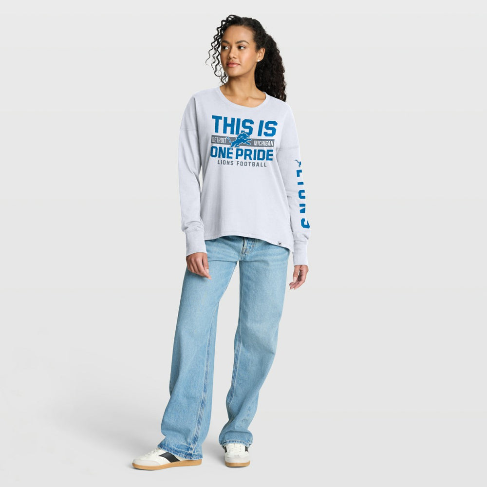 Detroit Lions Women's Hometown Legacy Long Sleeve T-Shirt White | Fanatics