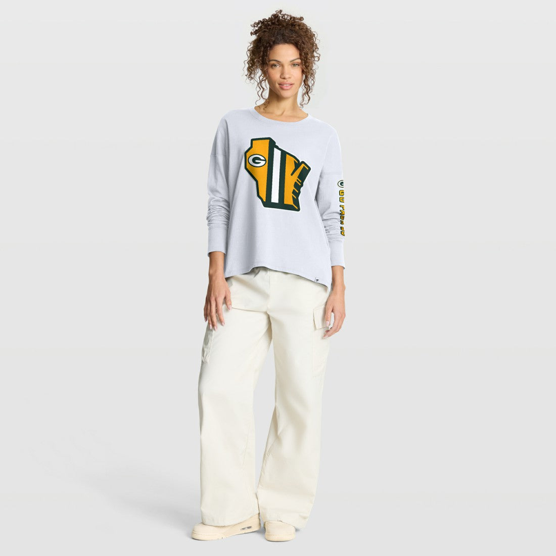 Green Bay Packers Women's Hometown Legacy Long Sleeve T-Shirt White | Fanatics