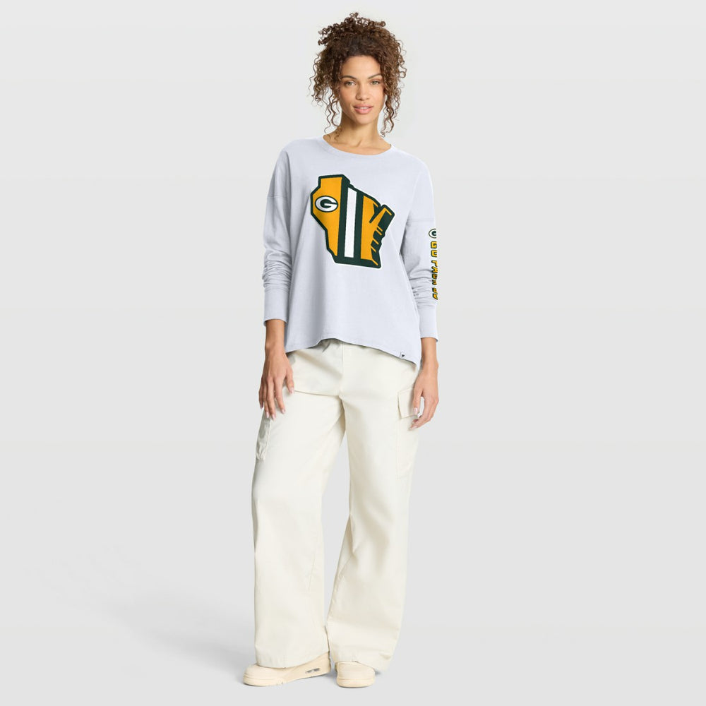 Green Bay Packers Women's Hometown Legacy Long Sleeve T-Shirt White | Fanatics